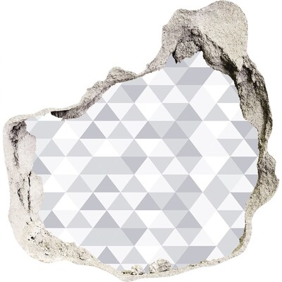 Autocolant autoadeziv gaură Gaură geometrică în perete