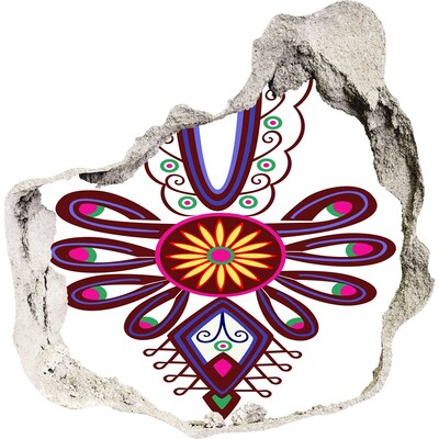 Autocolant autoadeziv gaură Model etnic colorat