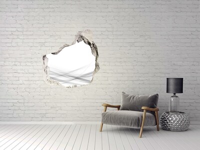 Fototapet un zid spart cu priveliște Un perete distrus cu vedere la spațiu