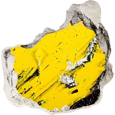 Autocolant autoadeziv gaură Gaură aurie în beton