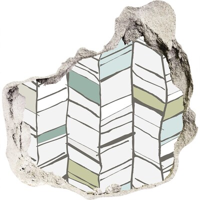 Autocolant gaură 3D Interior în stil scandinav