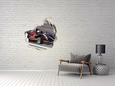 Fototapet 3D gaură în perete Formula 1