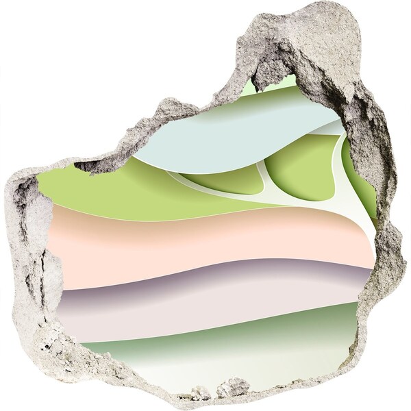 Autocolant autoadeziv gaură Un zid rupt domină peisajul