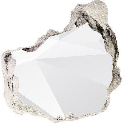 Autocolant 3D gaura cu priveliște Zid spart cu reflexie a luminii