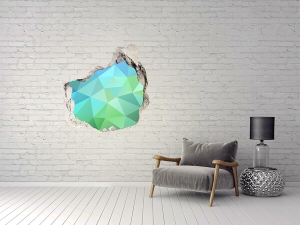 Autocolant 3D gaura cu priveliște Gaură virtuală în perete