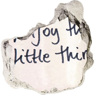 Autocolant autoadeziv gaură Un perete deteriorat cu o inscripție