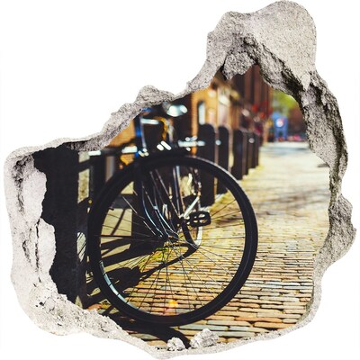 Autocolant gaură 3D Biciclete în Amsterdam