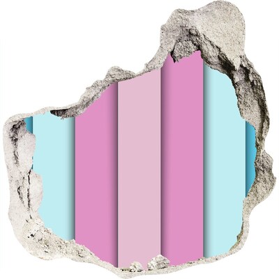 Autocolant autoadeziv gaură Un zid colorat în ruine