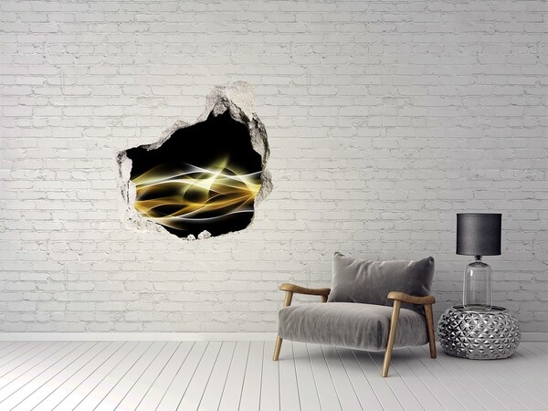 Fototapet un zid spart cu priveliște Abstracție lumina