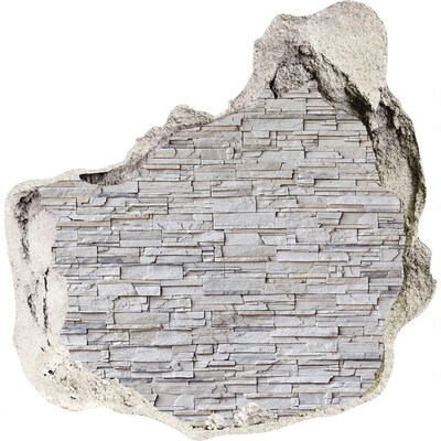 Autocolant de perete gaură 3D perete de piatra