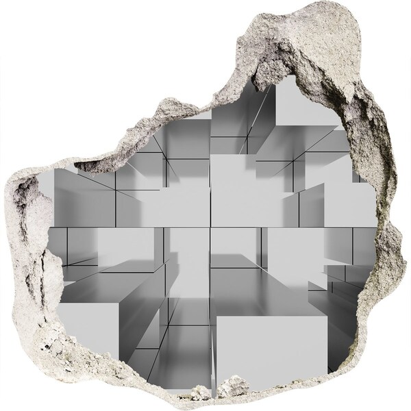 Autocolant 3D gaura cu priveliște Spațiu în beton