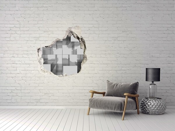 Autocolant 3D gaura cu priveliște Abstracție de fundal