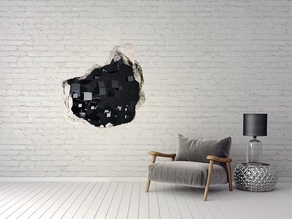 Autocolant de perete gaură 3D 3D Abstracție