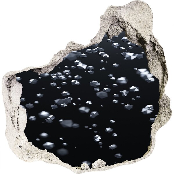 Autocolant 3D gaura cu priveliște Adâncimea cosmică