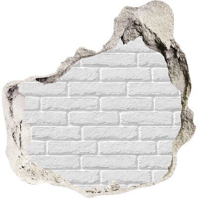 Fototapet un zid spart cu priveliște zid de cărămidă