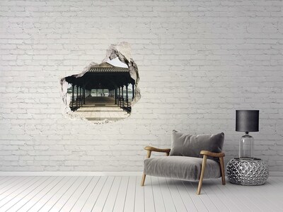 Autocolant 3D gaura cu priveliște Vedere a digului peste apă