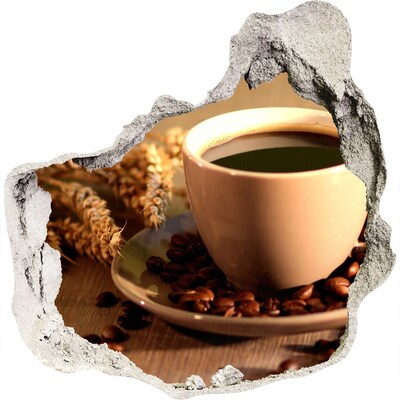 Fototapet 3D gaură în perete Cafea cu boabe