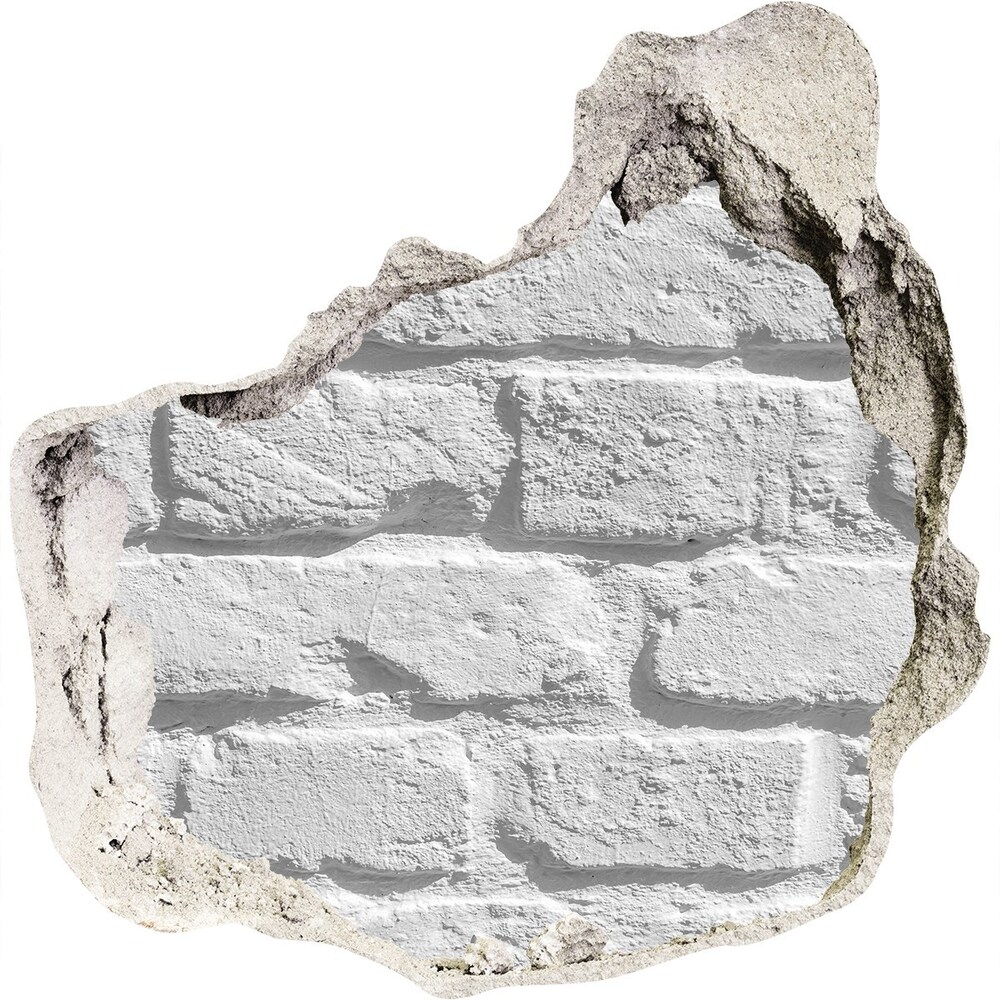 Autocolant de perete gaură 3D zid de cărămidă