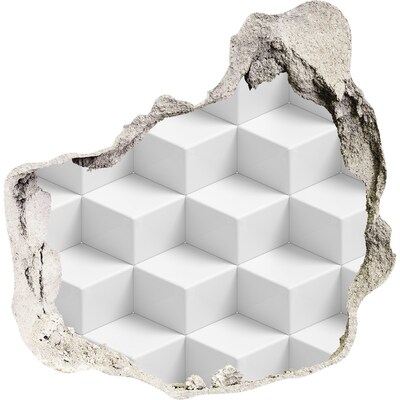 Autocolant 3D gaura cu priveliște 3D Abstracție