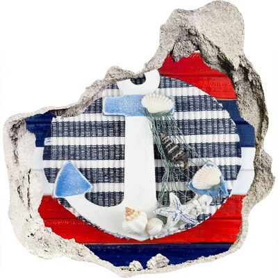 Autocolant autoadeziv gaură Aventură pe mare cu scoici