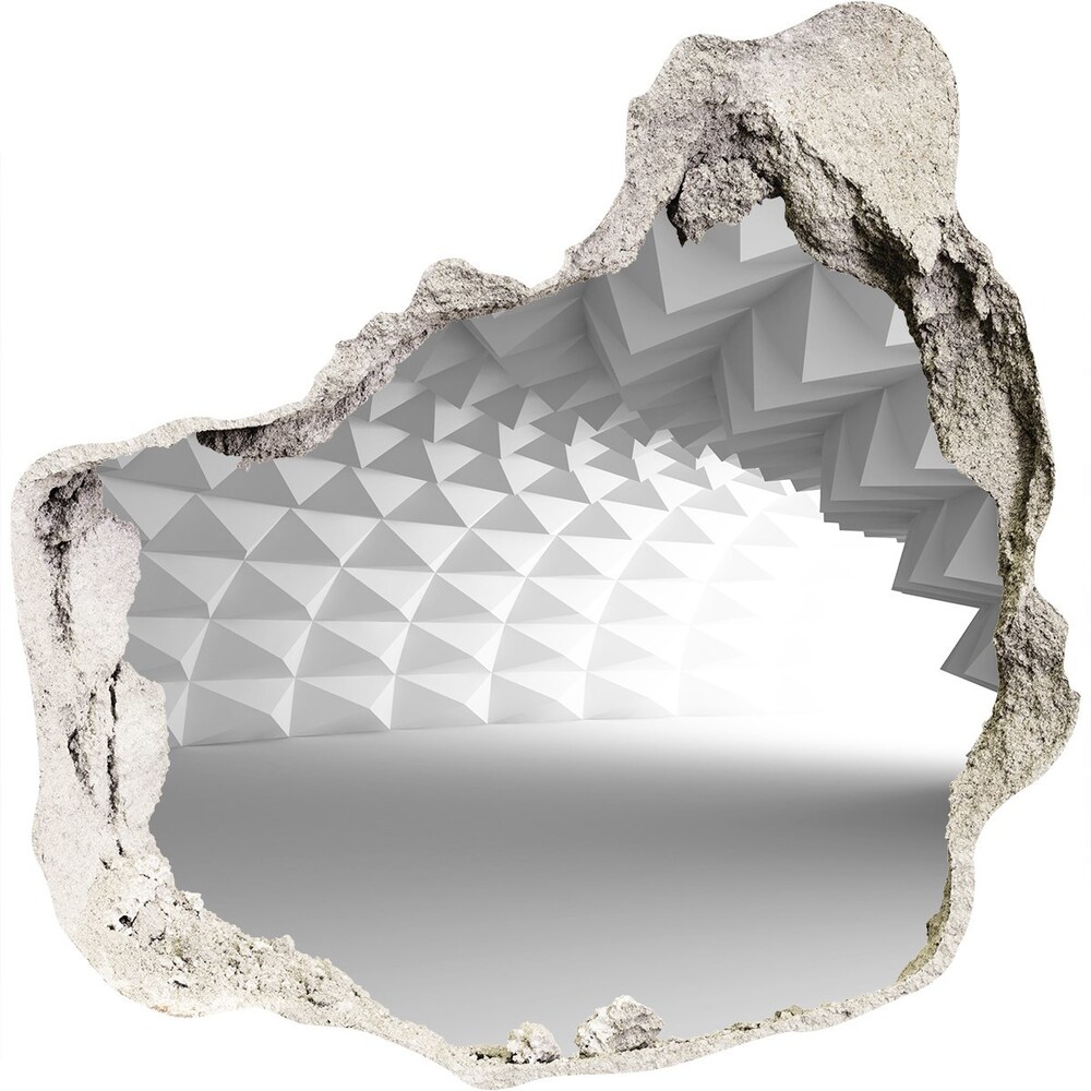 Fototapet 3D gaură în perete tunel Abstracție