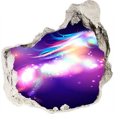 Autocolant un zid spart cu priveliște O explozie cosmică de culori