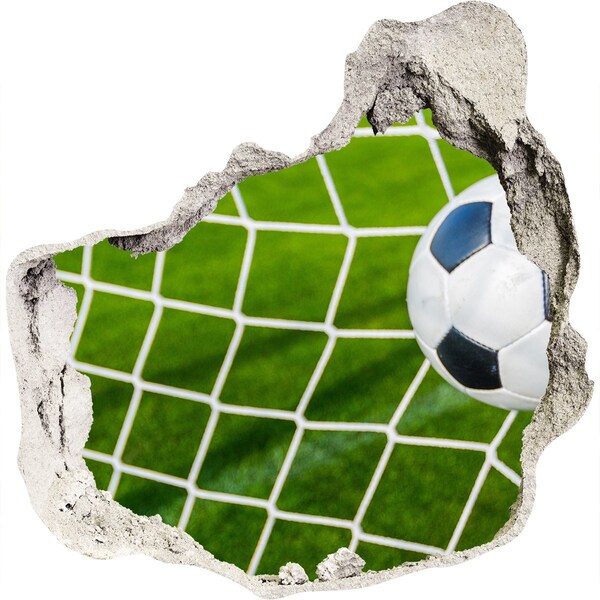 Autocolant 3D gaura cu priveliște Un gol în fotbal