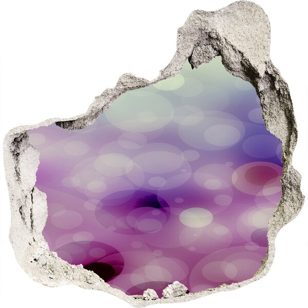 Autocolant un zid spart cu priveliște Gaură colorată în perete