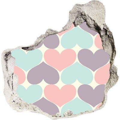 Autocolant autoadeziv gaură Inimă în beton