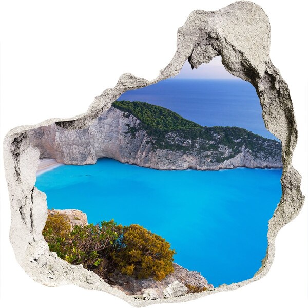 Fototapet 3D gaură în perete Golful Zakynthos