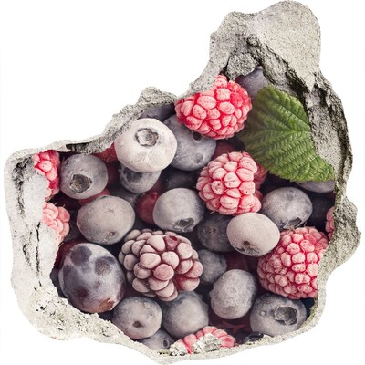 Fototapet 3D gaură în perete Un paradis fructat, cu o gaură în perete