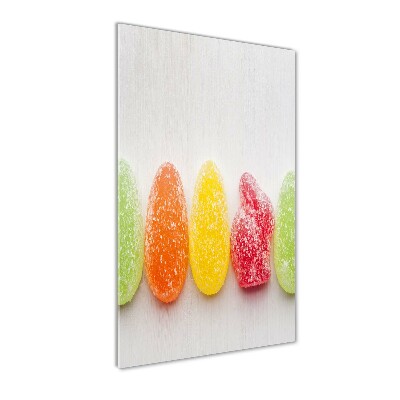 Tablou sticlă acrilică fasole jeleu colorate