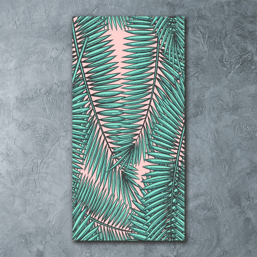 Tablou acrilic frunze de palmier