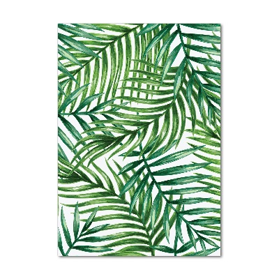 Tablou sticlă acrilică frunze de palmier