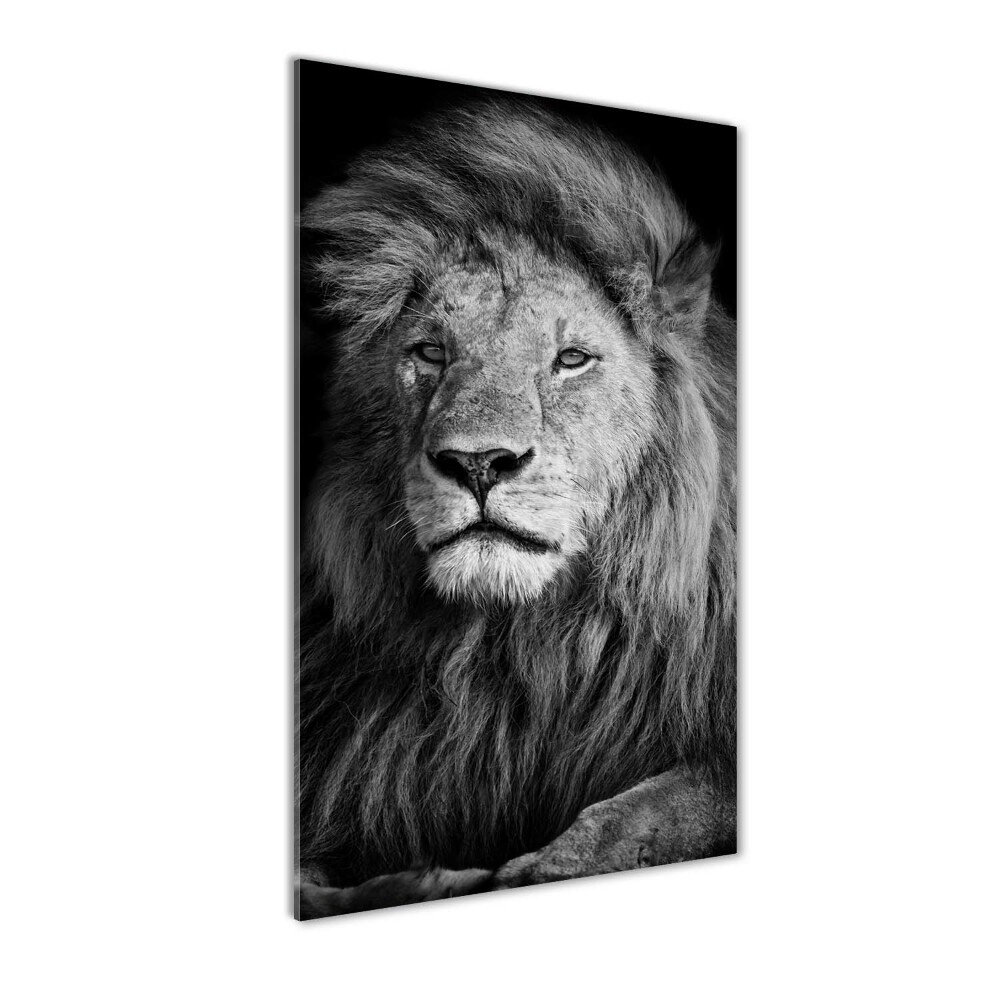 Tablou acrilic Portret de un leu
