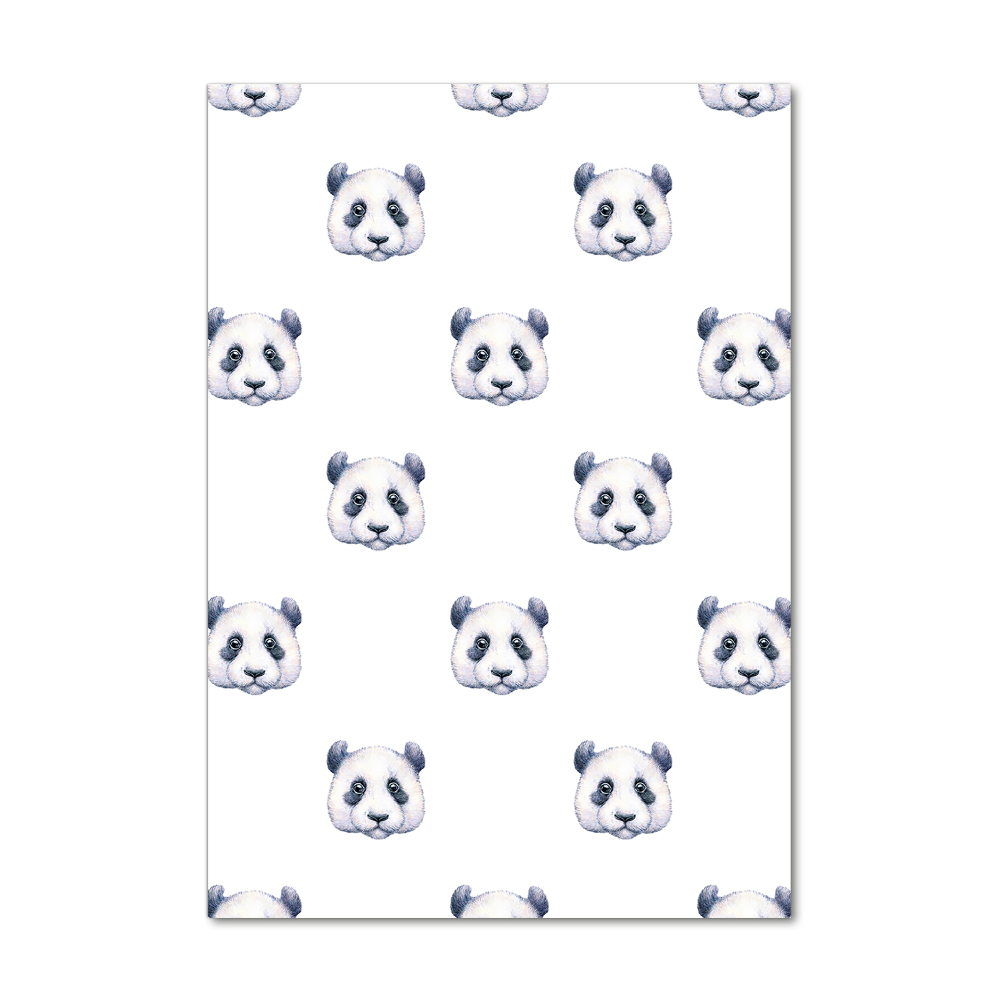 Tablou pe sticlă acrilică ursi panda