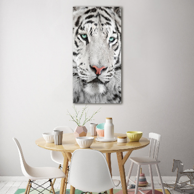 Tablou pe acril tigru alb
