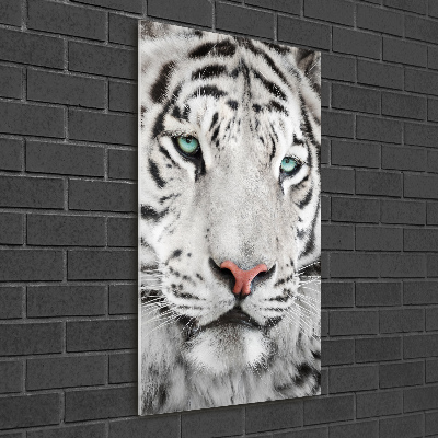 Tablou pe acril tigru alb