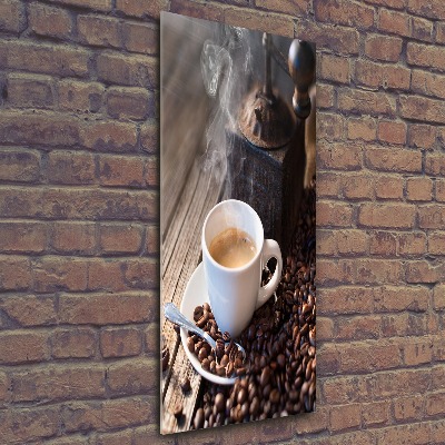 Tablou pe sticlă acrilică ceașcă de cafea