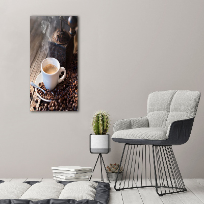 Tablou pe sticlă acrilică ceașcă de cafea