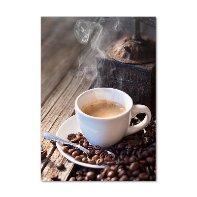 Tablou pe sticlă acrilică ceașcă de cafea