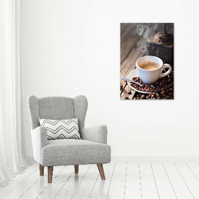 Tablou pe sticlă acrilică ceașcă de cafea