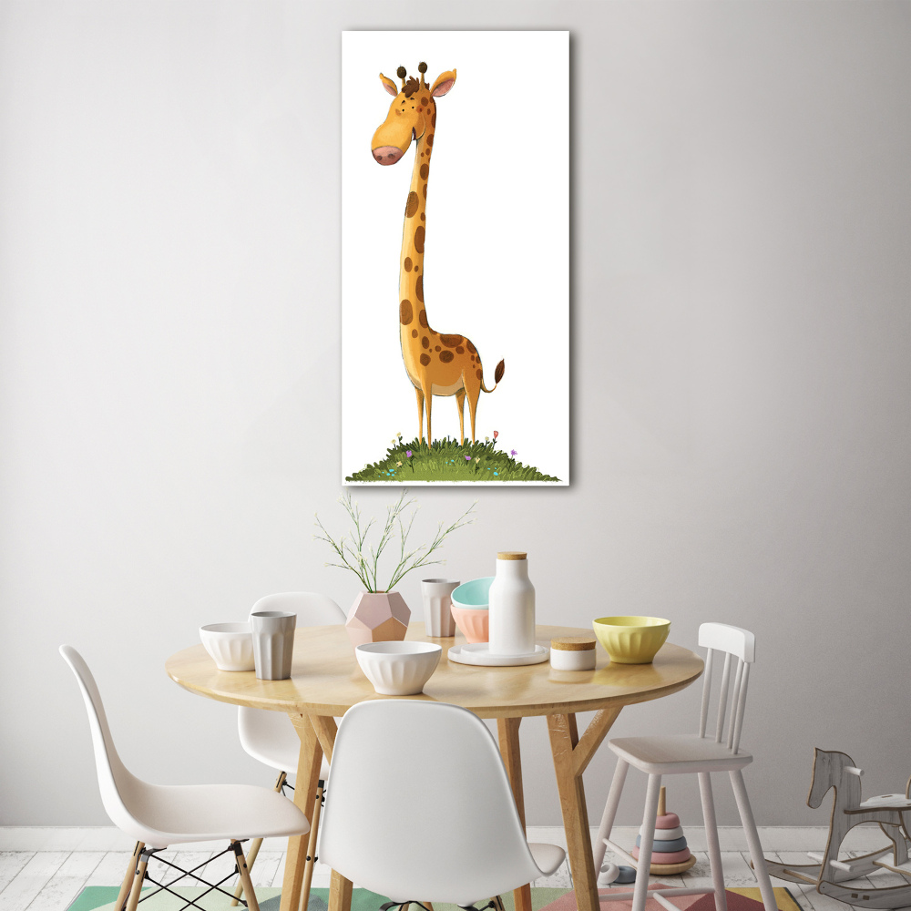 Tablou sticlă acrilică Girafă