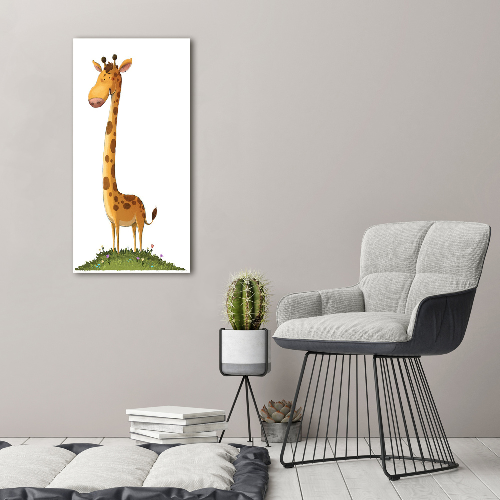 Tablou sticlă acrilică Girafă
