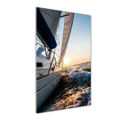 Tablou pe acril Yacht pe mare