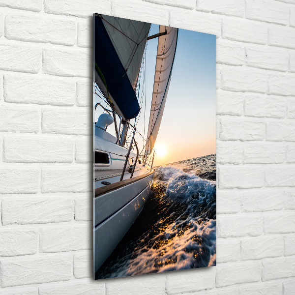 Tablou pe acril Yacht pe mare