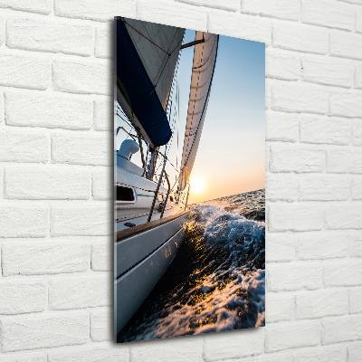 Tablou pe acril Yacht pe mare