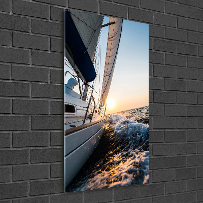 Tablou pe acril Yacht pe mare