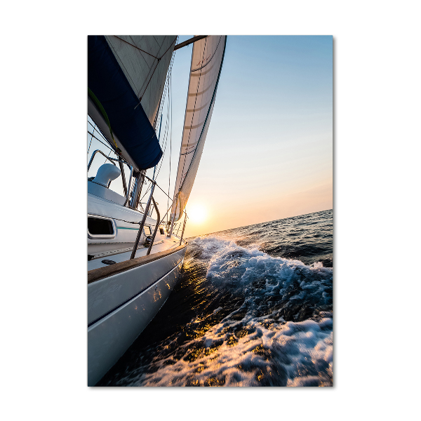 Tablou pe acril Yacht pe mare