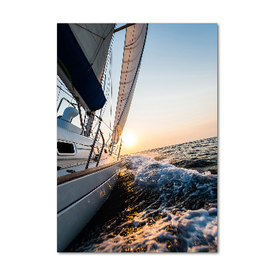 Tablou pe acril Yacht pe mare